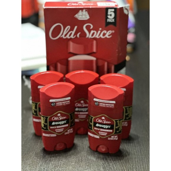 Lot Of 5 Old Spice Swagger Antiperspirant Deodorant Scent of Cedarwood 2.6oz - Picture 2 of 5
